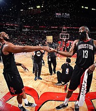 Run as One: Houston Rockets Chris Paul and James Harden/Houston Rockets Facebook