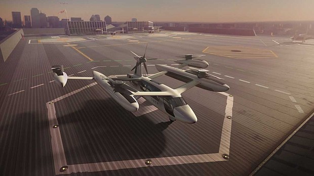 Uber released renderings of the rooftop skyports it envisions flying cars will land on.