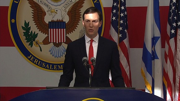 White House senior adviser Jared Kushner called for unity Monday at the opening of the United States' new embassy in …