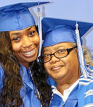 Theresa and Zuri Lyles may be the first grandmother/ granddaughter graduating pair in TSU’s history.
Photo Credit: Emmanuel Freeman, TSU Media Relations