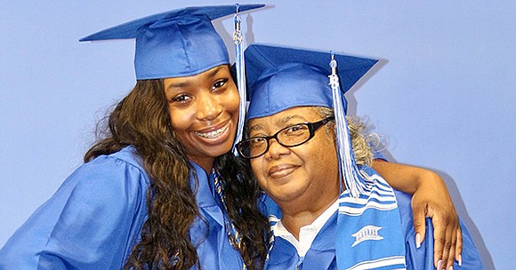 Although born more than 40 years apart, Theresa Lyles and her granddaughter Zuri Lyles were part of the same graduating …