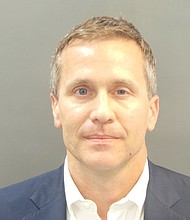 On Monday afternoon, prosecutors in the invasion of privacy case against Missouri Gov. Eric Greitens suddenly dropped it. It was the latest in a series of wild developments surrounding Greitens, a Republican who is charged with blackmailing a woman with whom he had an affair. (Greitens admits the affair but denies any legal wrongdoing.) This is the booking photo of Missouri Govenor Eric Greitens.