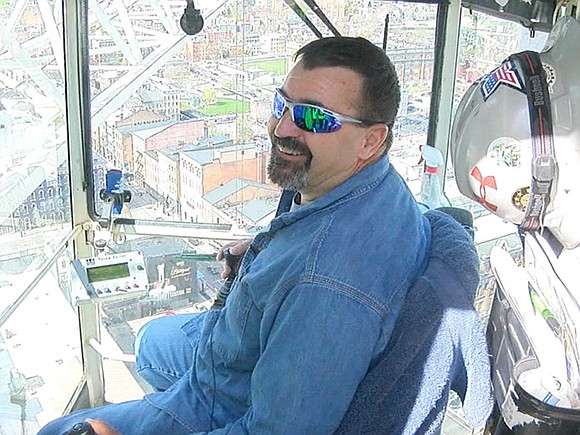Steve Lancaster, who starts each workday with a 280-foot journey straight up in the air and stays there until quitting …
