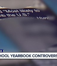 Parents who just received the yearbook from Sonoran Science Academy were in disbelief after seeing a page in which a student with a Muslim first name was voted "most likely to bomb the U.S."