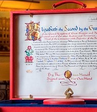 	Buckingham Palace released an image of Queen Elizabeth II's notice of consent to the marriage of Prince Harry and Meghan Markle   Full Credit: Victoria Jones/AP