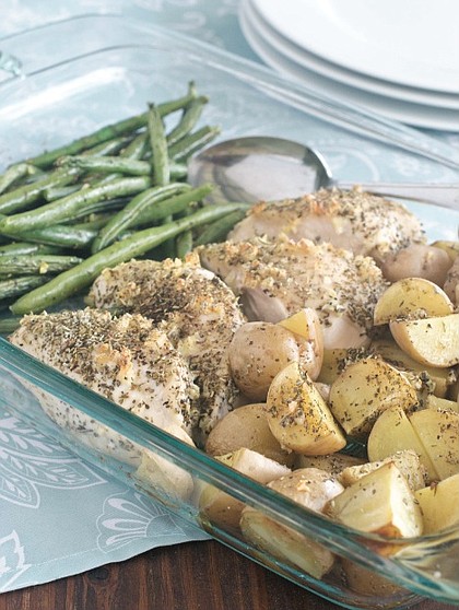 Easy One-Dish Chicken and Veggie Bake