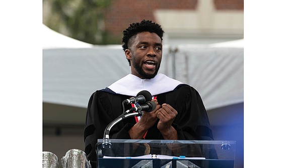 Actor Chadwick Boseman, a Howard University alumnus who starred in the blockbuster film, “Black Panther,” lauded Howard University students for …