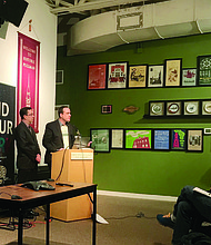 Photo: Katherine Newman
Several community members attended a recent meeting to protest the construction of the Pullman Artspace Lofts.