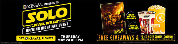 All Star Wars fans are invited to enjoy this exciting event at Regal. The film is rated PG-13 and stars …