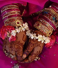 A Pakistani bride attends at a mass-wedding ceremony in Karachi on May 28, 2017.
