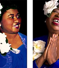 The late Hattie McDaniel (left) and actress Vickilyn Reynolds (right)
