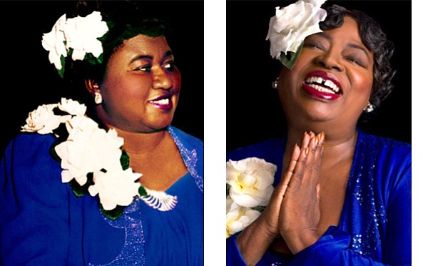 The late Hattie McDaniel (left) and actress Vickilyn Reynolds (right)
