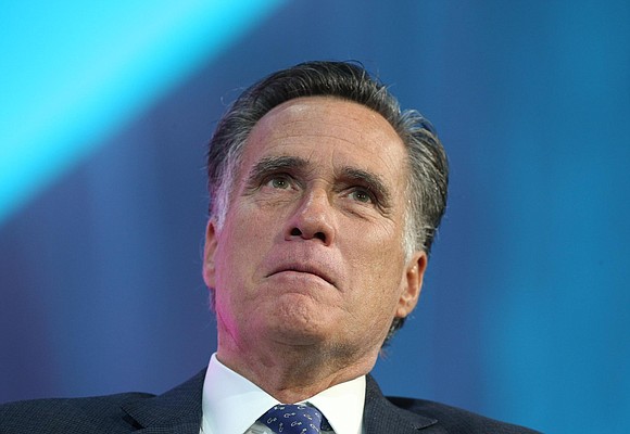 Utah US Senate candidate Mitt Romney said he would not point to his party's leader, President Donald Trump, as a …