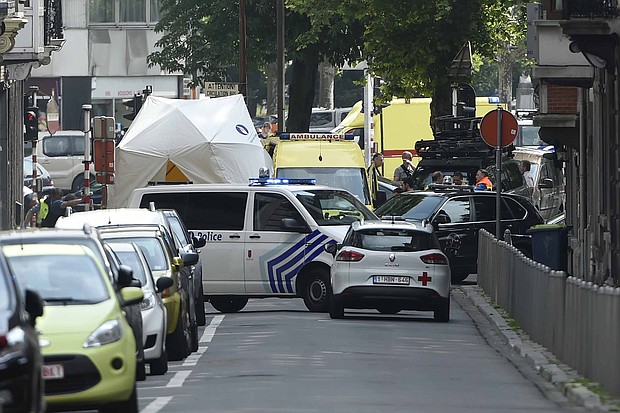 Two police officers and a passerby were killed Tuesday when a gunman opened fire in the eastern Belgian city of Liege.