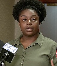 Hope Cheston during a recent press conference