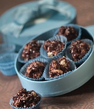 Popcorn and Peanut Truffles