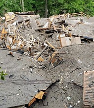 	A search and rescue ensued after two people were reported in the structure in Boone, North Carolina.