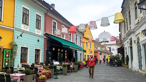Quaint Hungarian town Szentendre is located just outside Budapest.