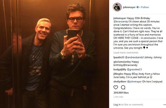 John Mayer is well known for his romances, but Andy Cohen is not one of them. The singer celebrated his …