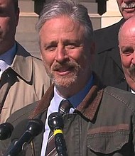 At a comedy event over the weekend, Samantha Bee's former boss, Jon Stewart, addressed the controversy that put his former correspondent in the crosshairs of critics last week. (file)