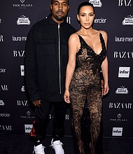Kanye and	 Kim Kardashian West