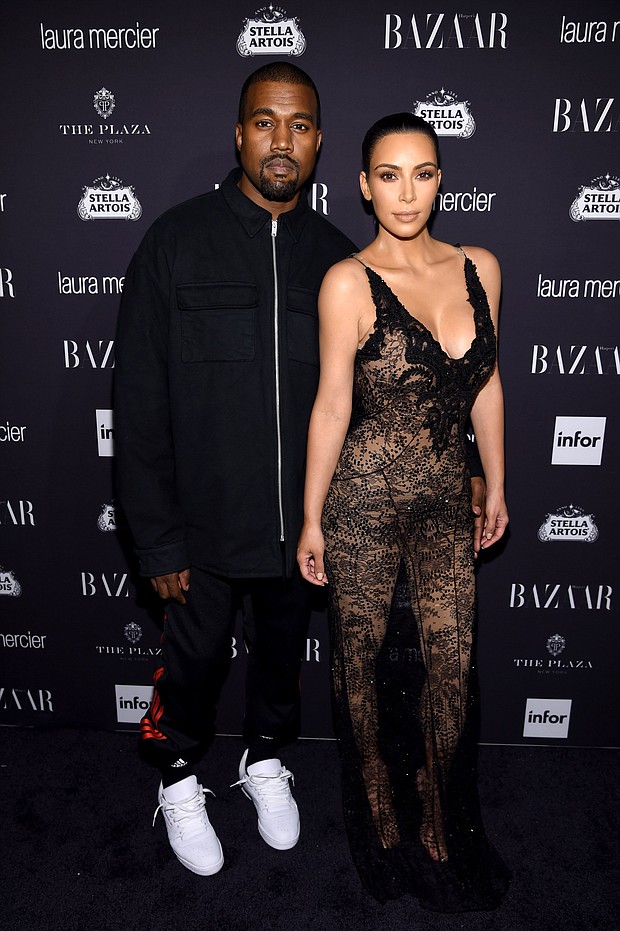 Kanye and	 Kim Kardashian West