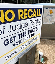 	Supporters of Judge Persky have their own yard signs.