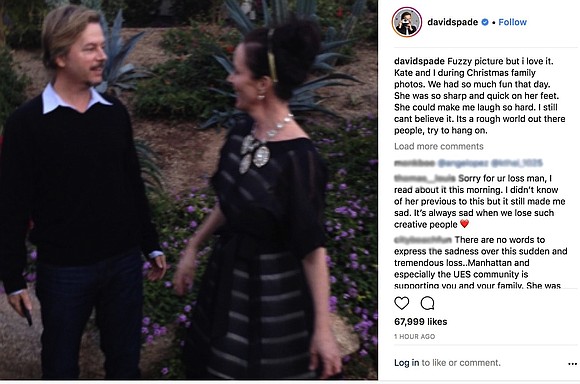 Actor David Spade shared a warm Christmas memory in a tribute to sister-in-law Kate Spade, who was found dead Tuesday …