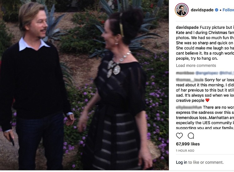 David Spade Mourns Sister In Law Kate Spade I Still Cant Believe It Houston Style Magazine 