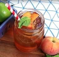 
Iced Peach Green Tea with Lime
