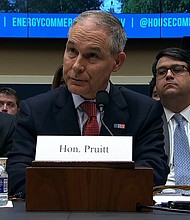 Environmental Protection Agency Administrator Scott Pruitt is accused of directing the EPA to prevent or delay public records requests from being processed. (FILE)