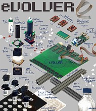  eVOLVER combines the control of automated, continuous cell-culturing systems with the scale of high-throughput systems that grow many cultures at once. (Image courtesy of C. Bashor/Rice University)
