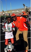 Rohan Pitre and his son, Croix Pitre (11) 