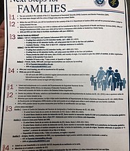	This is a document given to immigrants who are arrested and separated from their children at the US-Mexico border.
