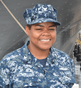 Baltimore City, native and 2012 Baltimore Talent Development High School graduate, Amber McMillian is serving in the U.S. Navy aboard ... Baltimore City, native and 2012 Baltimore Talent Development High School graduate, Amber McMillian is serving in the U.S. Navy aboard ...