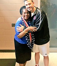 Congresswoman Sheila Jackson Lee and Jimmy Kimmel at TSU/photo cred Vicky Pink