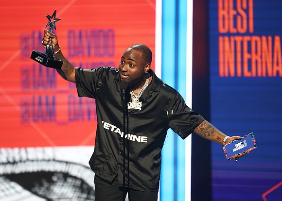 Nigerian singer Davido has won Best International Act at this year's BET awards. As he picked up his trophy, an …