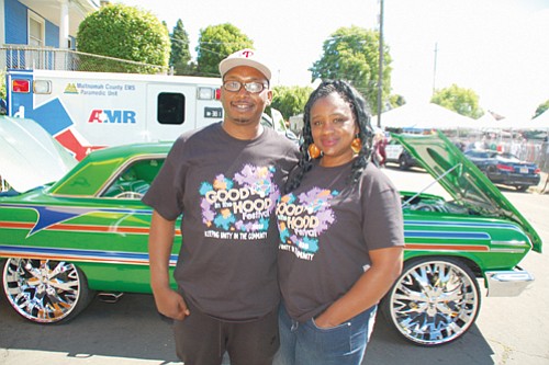Good in the Hood organizers Shawn Penny (left) and Angie Harris.