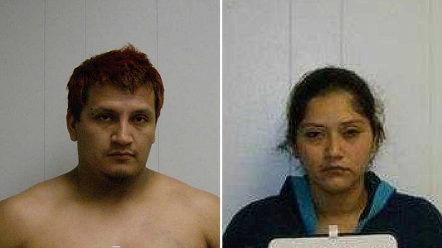 Luis F. Ortega-Calle (L) and Josselyn Eneida DeLeon-Garcia (R) face three counts of second-degree child neglect after they allegedly left three children alone in a NJ home.