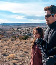 Benicio del Toro and Isabela Moner in 'Sicario: Day of the Soldado'  Full credit: Richard Foreman, Jr. SMP SP/Lionsgate