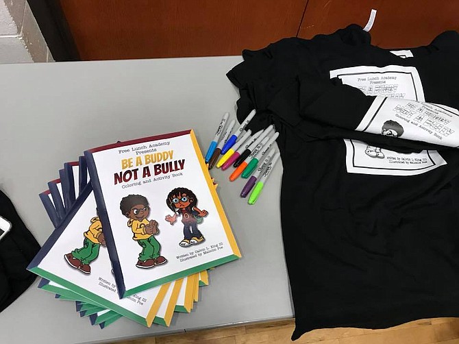 In 2014, Calvin King founded the Free Lunch Academy, a traveling artistic outreach program, with the hopes of meeting students where they are to teach them how to eradicate bullying in their own schools and communities. Photo Credit: Free Lunch Academy