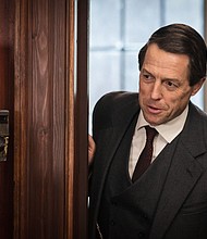 Hugh Grant delivers in Amazon's 'A Very English Scandal.' The show tells the true story of British politician Jeremy Thorpe and his secret lover, played by Hugh Grant and Ben Whishaw.  Full Credit: Sophie Mutevelian/1/BBC/Blueprint Television LTD