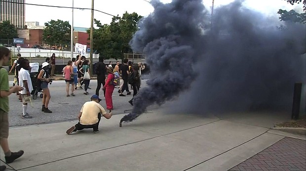 Protests broke out in Atlanta over the weekend.
