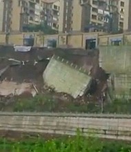 China Road Collapse