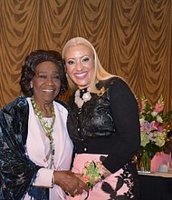 Mia Wright with 18th International President of Alpha Kappa Alpha Sorority, Incorporated Dr. Mattelia B. Grays