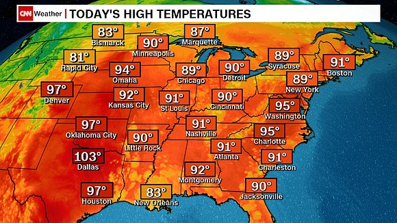 Nearly 60 million people remain under a heat advisory or warning Tuesday, with scorching temperatures and humidity expected through the …