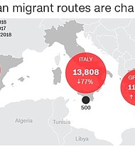 More than 100 migrants are still "missing at sea" after a shipwreck on Sunday, the latest tragedy in a deadly weekend of attempted crossings in the Mediterranean that claimed hundreds of lives.