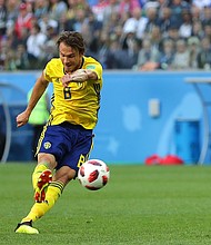 Sweden continues to defy expectations at the World Cup and broke a 24-year drought by beating Switzerland 1-0 to progress to the quarterfinals for the first time since 1994.