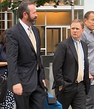 Principal Associate Deputy Attorney General Ed O'Callaghan, left, and Associate Deputy Attorney General Scott Schools, center, are seen in this undated image.