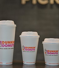 Dunkin' Donuts plans to replace foam cups with paper ones.